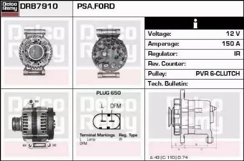 Remy DRB7910 - Alternator furqanavto.az