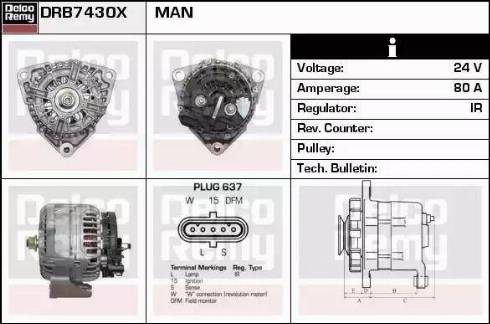 Remy DRB7430X - Alternator furqanavto.az