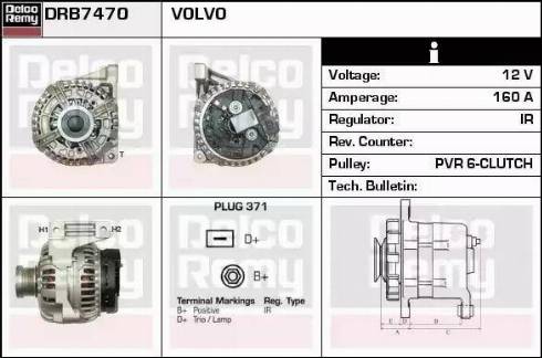 Remy DRB7470 - Alternator furqanavto.az