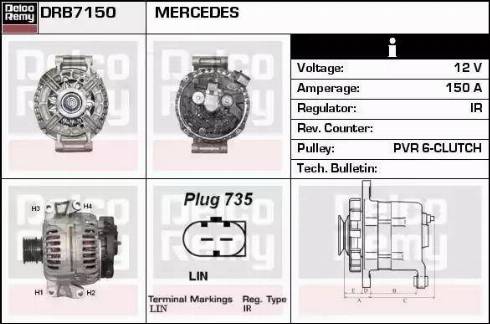 Remy DRB7150 - Alternator furqanavto.az