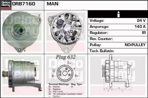 Remy DRB7160 - Alternator furqanavto.az