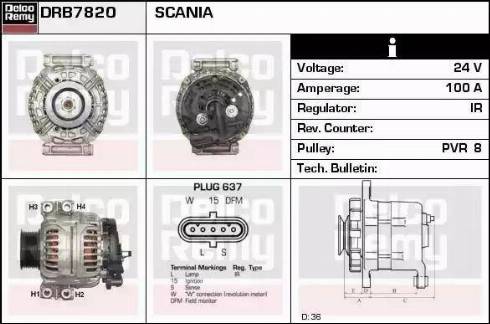 Remy DRB7820 - Alternator furqanavto.az