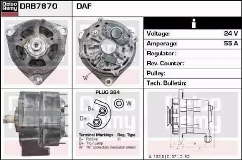 Remy DRB7870 - Alternator furqanavto.az