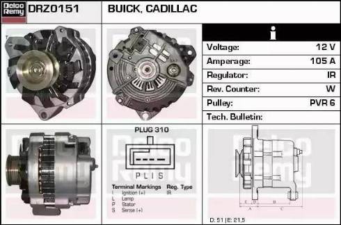 Remy DRZ0151 - Alternator furqanavto.az