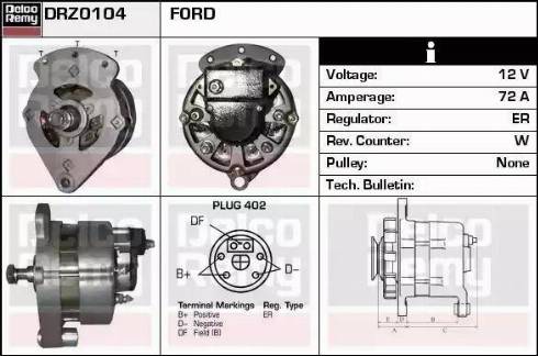 Remy DRZ0104 - Alternator furqanavto.az