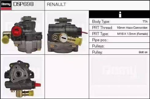 Remy DSP698 - Hidravlik nasos, sükan sistemi furqanavto.az