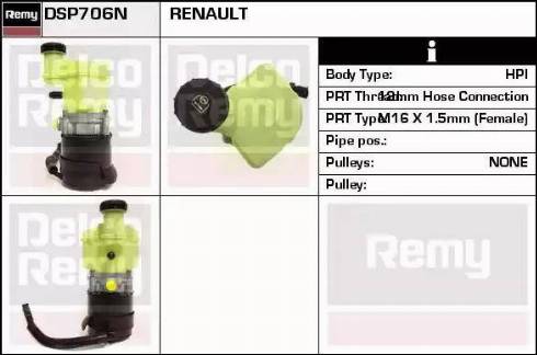 Remy DSP706N - Hidravlik nasos, sükan sistemi furqanavto.az