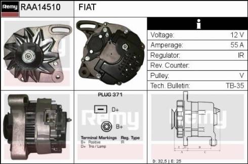 Remy RAA14510 - Alternator furqanavto.az