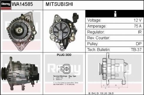 Remy RAA14585 - Alternator furqanavto.az