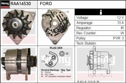 Remy RAA14530 - Alternator furqanavto.az