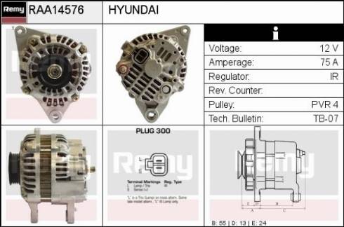 Remy RAA14576 - Alternator furqanavto.az