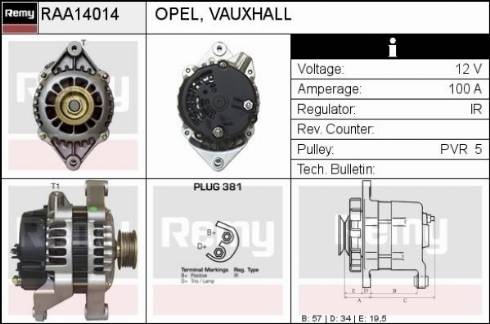 Remy RAA14014 - Alternator furqanavto.az