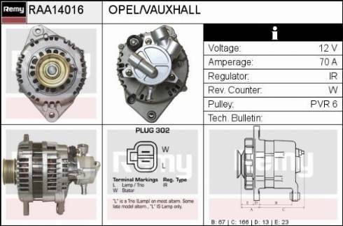 Remy RAA14016 - Alternator furqanavto.az