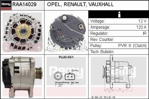 Remy RAA14029 - Alternator furqanavto.az