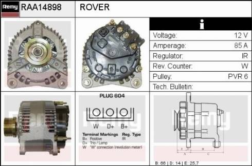 Remy RAA14898 - Alternator furqanavto.az