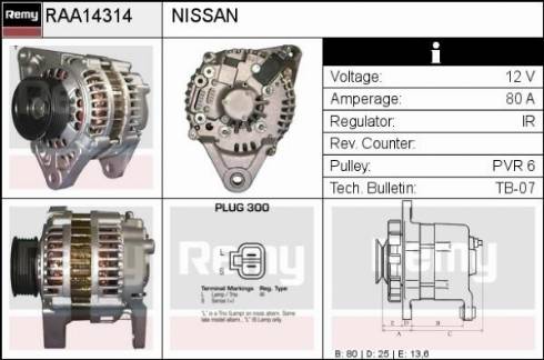 Remy RAA14314 - Alternator furqanavto.az