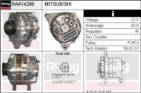 Remy RAA14295 - Alternator furqanavto.az