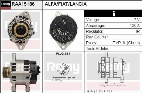 Remy RAA15186 - Alternator furqanavto.az