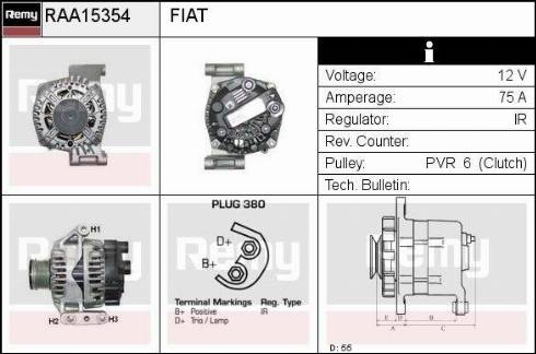 Remy RAA15354 - Alternator furqanavto.az