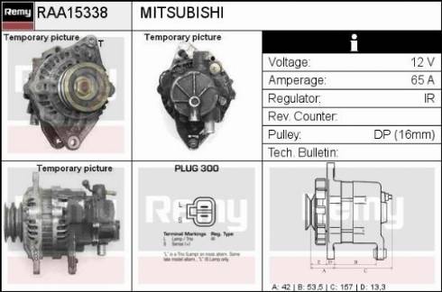 Remy RAA15338 - Alternator furqanavto.az