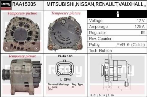 Remy RAA15205 - Alternator furqanavto.az