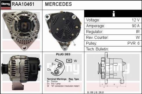 Remy RAA10461 - Alternator furqanavto.az