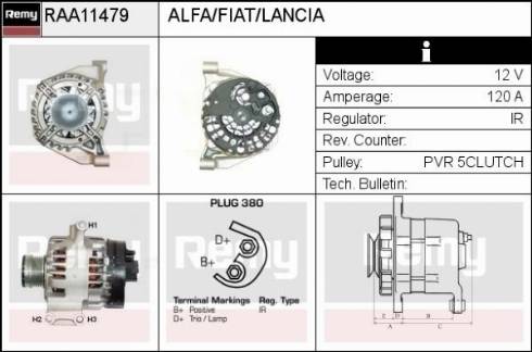 Remy RAA11479 - Alternator furqanavto.az