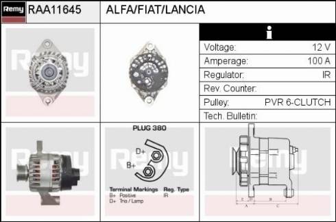 Remy RAA11645 - Alternator furqanavto.az