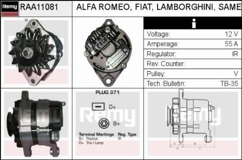 Remy RAA11081 - Alternator furqanavto.az