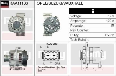 Remy RAA11103 - Alternator furqanavto.az