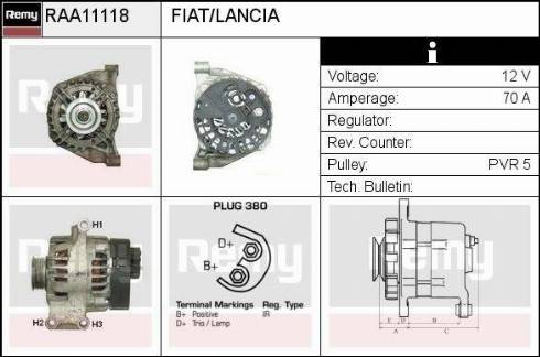 Remy RAA11118 - Alternator furqanavto.az