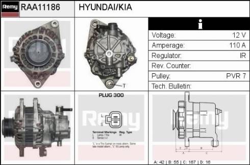 Remy RAA11186 - Alternator furqanavto.az