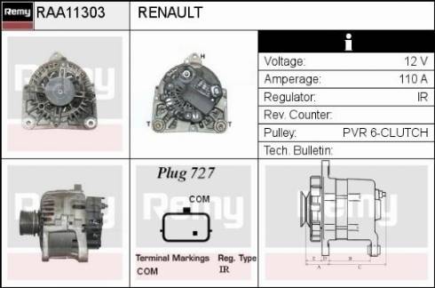 Remy RAA11303 - Alternator furqanavto.az