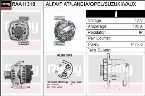 Remy RAA11318 - Alternator furqanavto.az