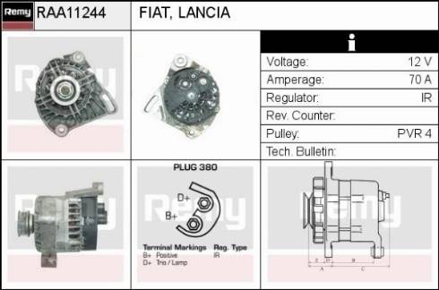 Remy RAA11244 - Alternator furqanavto.az