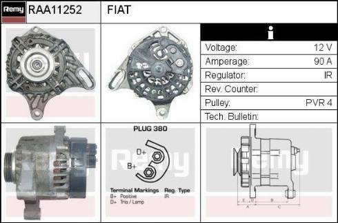 Remy RAA11252 - Alternator furqanavto.az