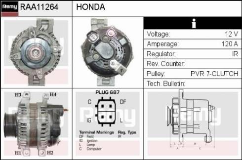 Remy RAA11264 - Alternator furqanavto.az