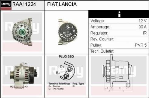 Remy RAA11224 - Alternator furqanavto.az