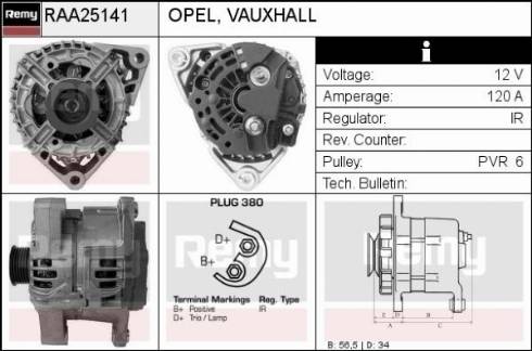 Remy RAA25141 - Alternator furqanavto.az