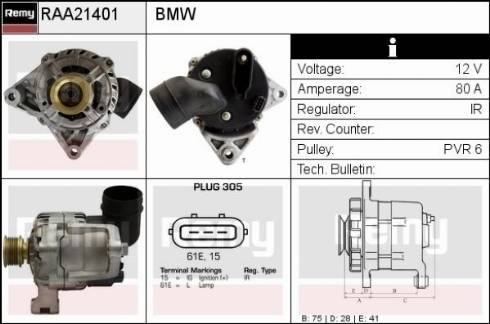 Remy RAA21401 - Alternator furqanavto.az