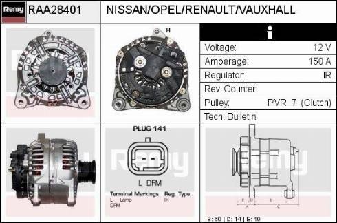 Remy RAA28401 - Alternator furqanavto.az