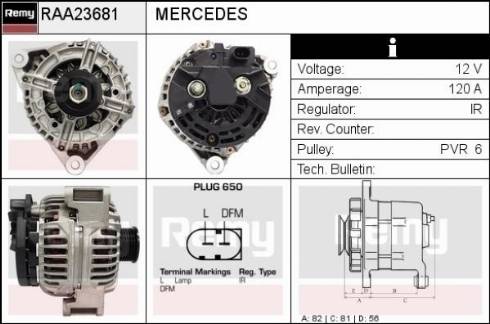 Remy RAA23681 - Alternator furqanavto.az