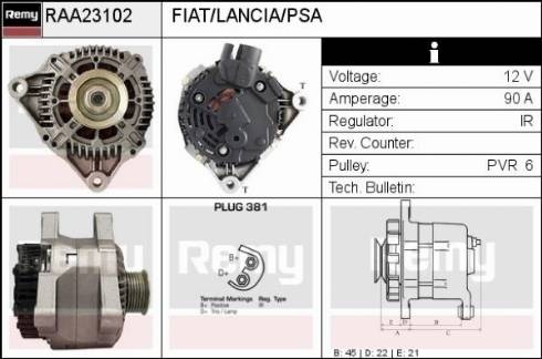 Remy RAA23102 - Alternator furqanavto.az