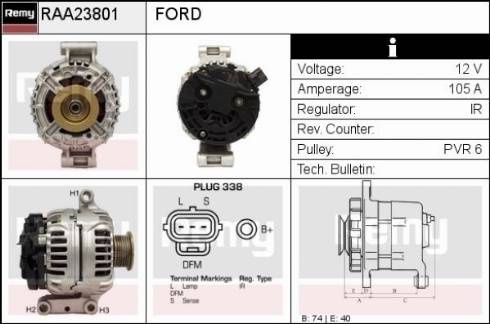 Remy RAA23801 - Alternator furqanavto.az