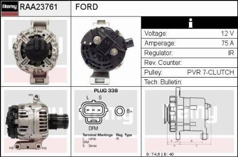 Remy RAA23761 - Alternator furqanavto.az