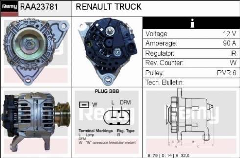 Remy RAA23781 - Alternator furqanavto.az