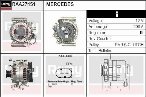 Remy RAA27451 - Alternator furqanavto.az