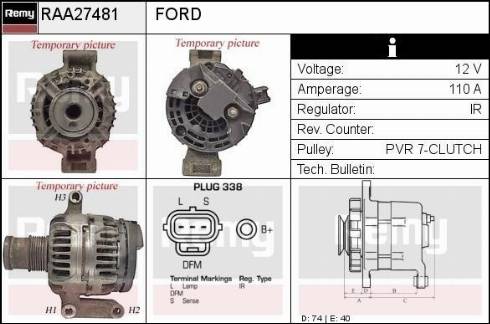 Remy RAA27481 - Alternator furqanavto.az