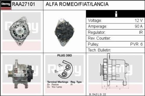 Remy RAA27101 - Alternator furqanavto.az