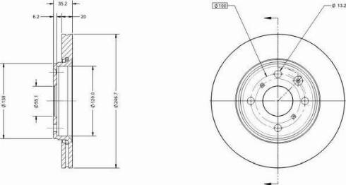 Remy RAD1038C - Əyləc Diski furqanavto.az